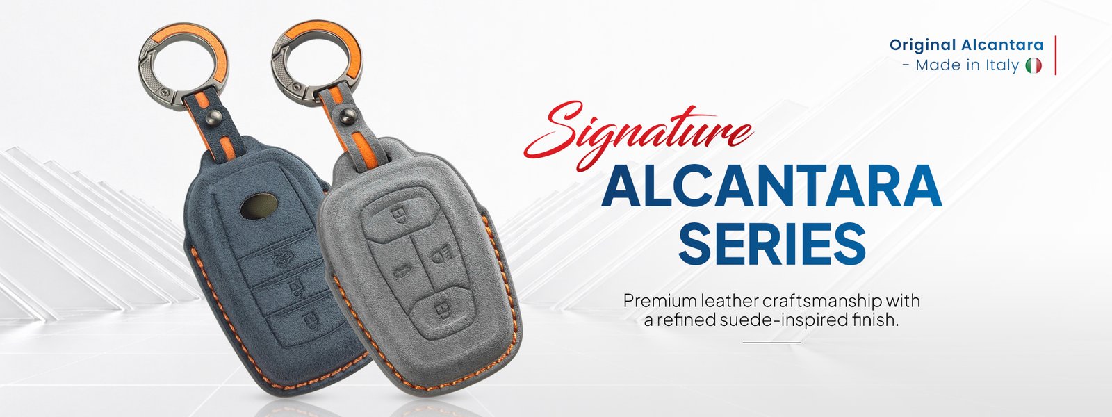 Alcantara Leather Key Cover – Jeep (ALC-28) feature 1