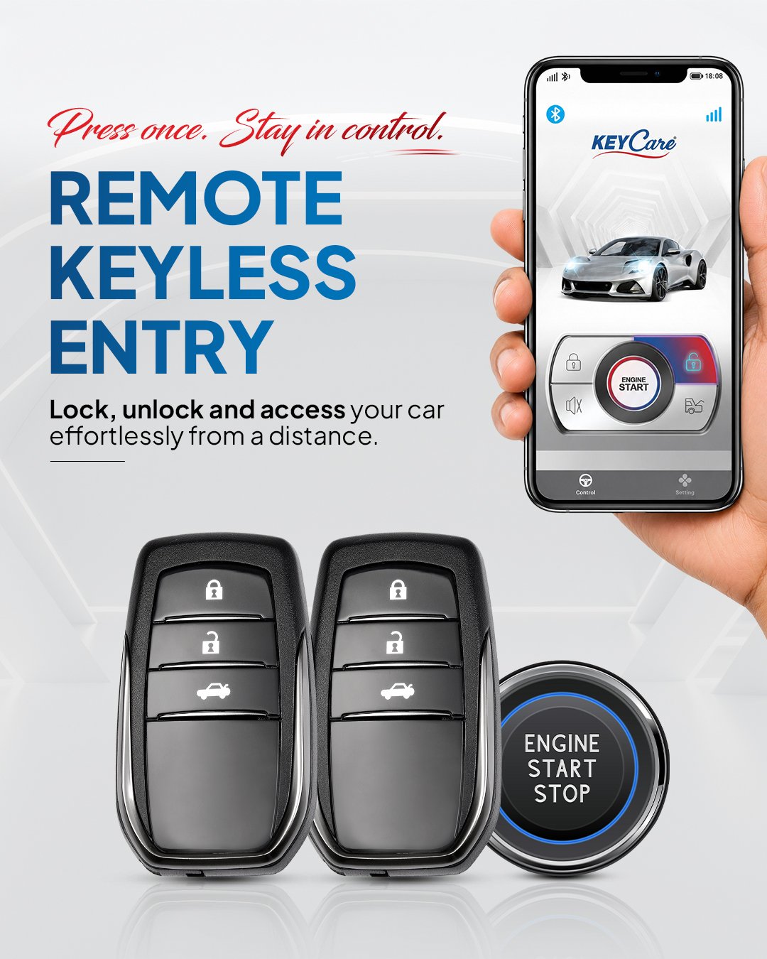 iSmart RKE Kit | Remote Keyless Entry + Mobile App feature 1