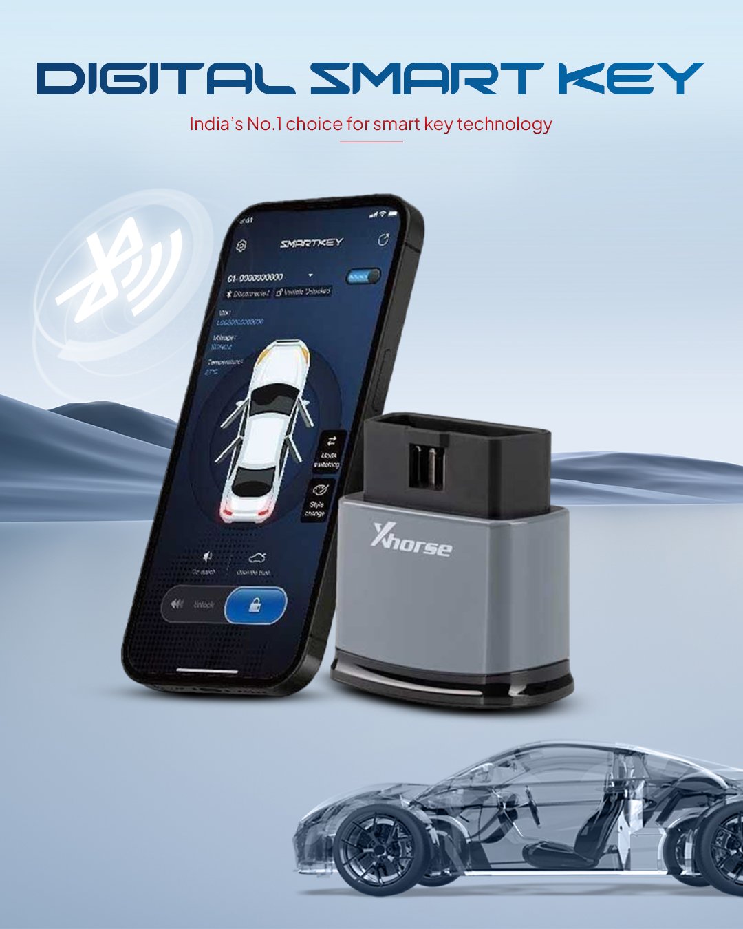 Bluetooth Digital OBD Smart Key feature 1