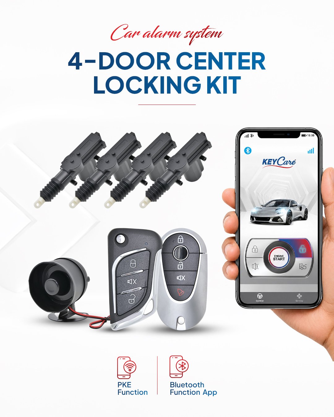 4-Door Car Alarm System feature 1