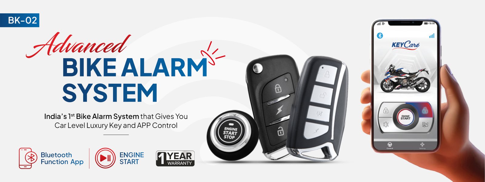 Bike Alarm System with Push Button [BK-02] feature 1
