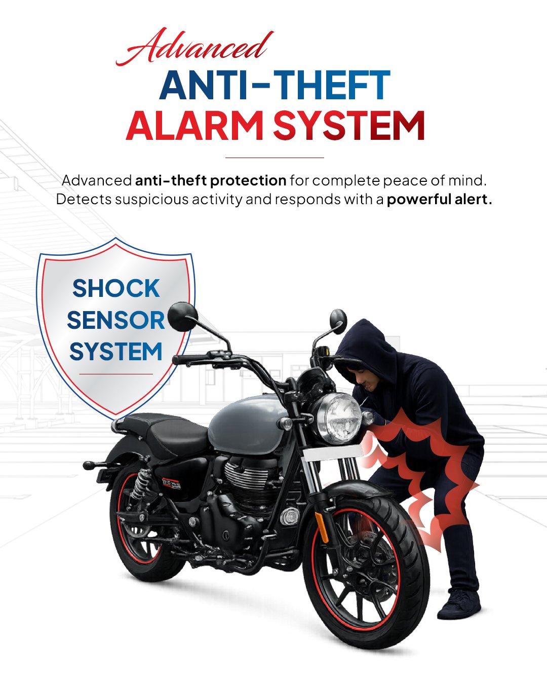 Bike Alarm System with Push Button [BK-02] feature 4