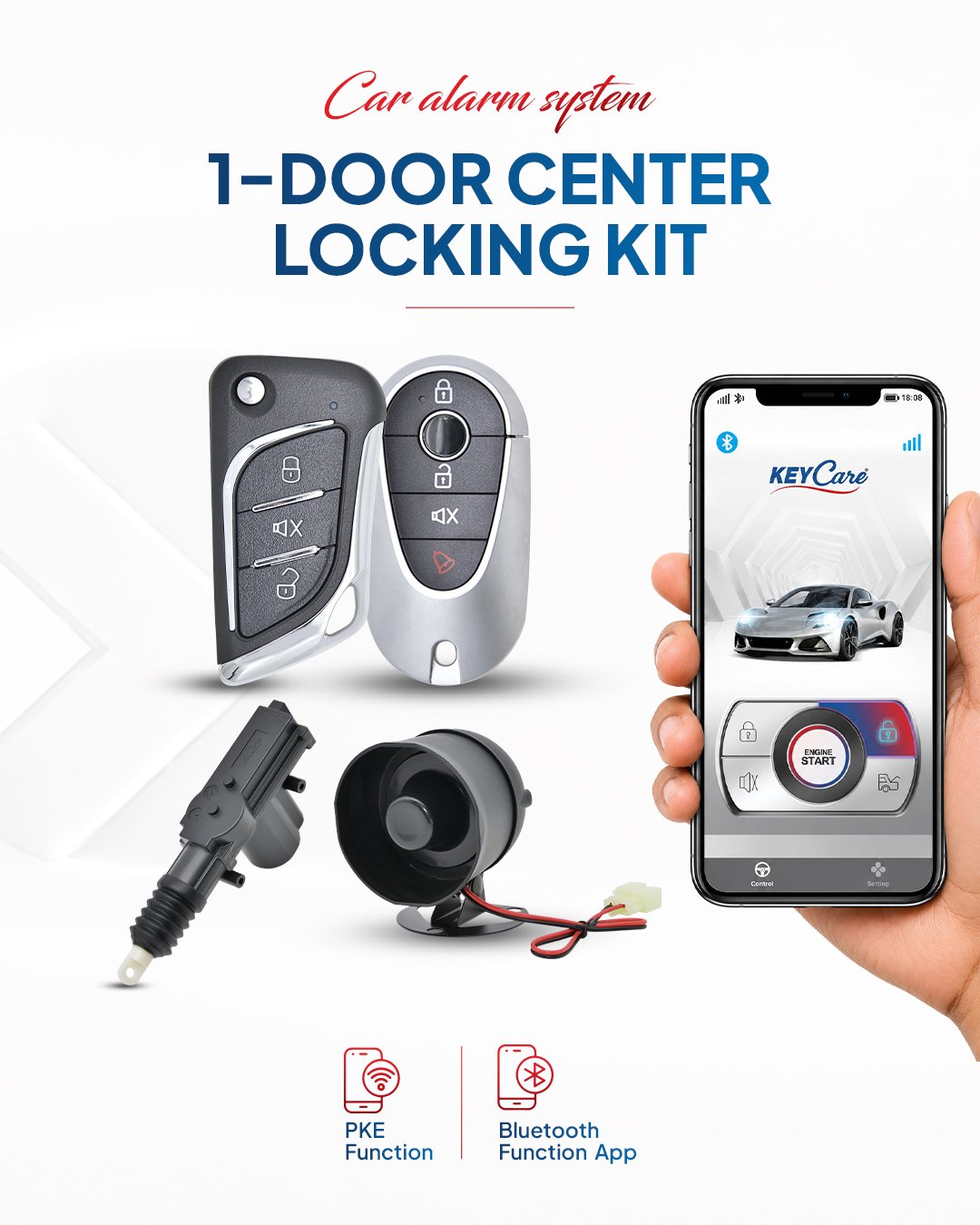 1-Door Car Alarm System feature 1