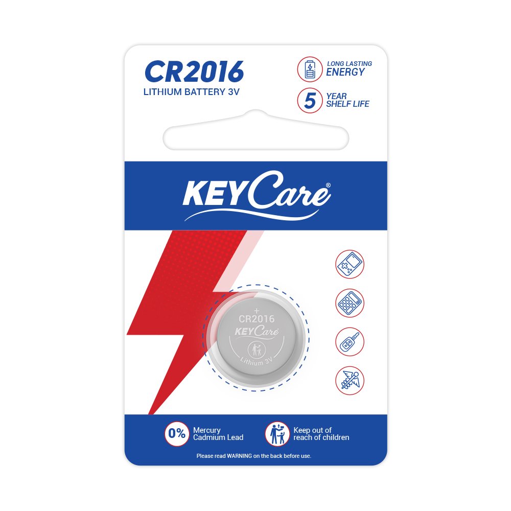 KeyCare CR2016 Coin Cell Battery